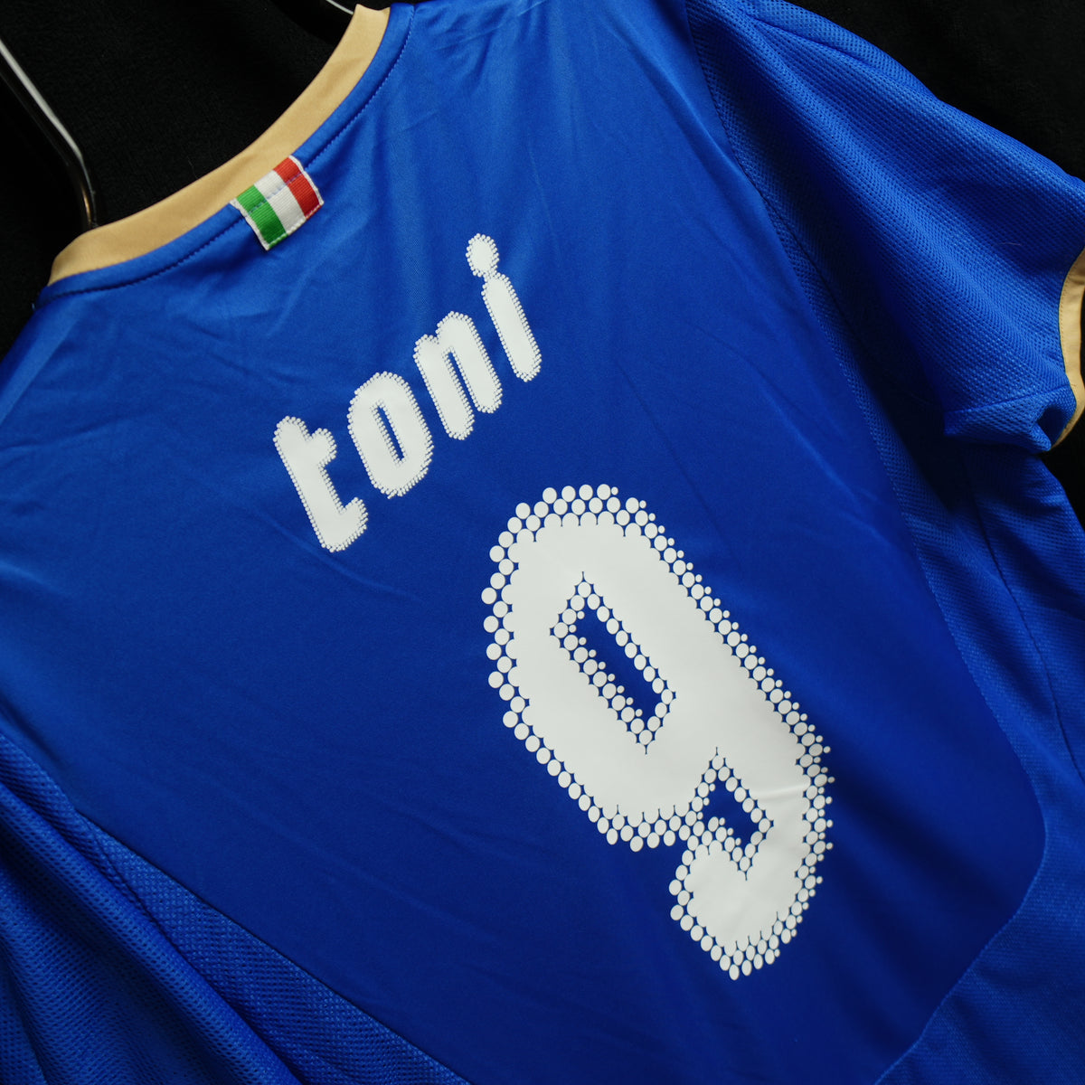 Italy 2008-2009 #9 Toni M Home Football Shirt