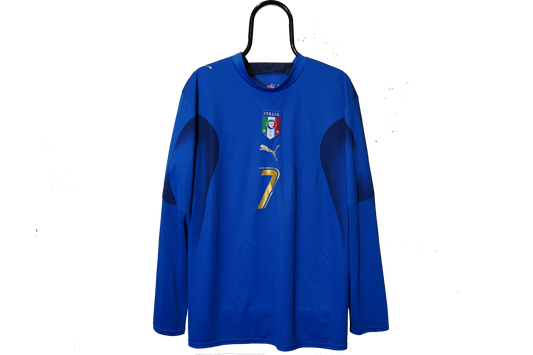 2006 - 2007 Italy #7 Del Piero Long Sleeve Football Shirt puma XL men