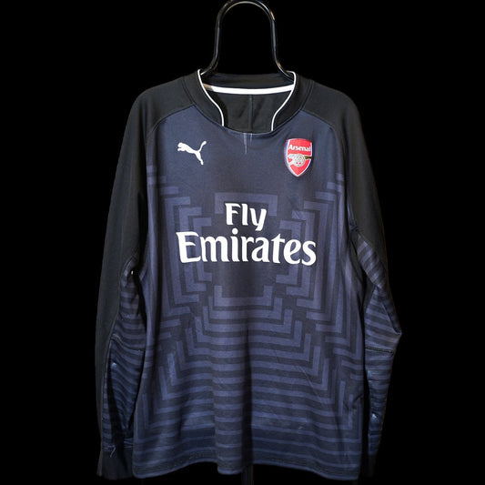 2014–2015 Arsenal Goalkeeper Jersey – #1 Szczesny Puma Long Sleeve Football Shirt 2XL