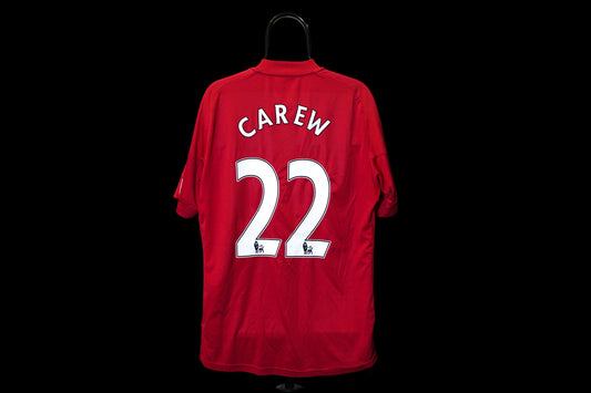 2010 2011 Stoke City #22 Carew Home Adidas Football Shirt L P46709