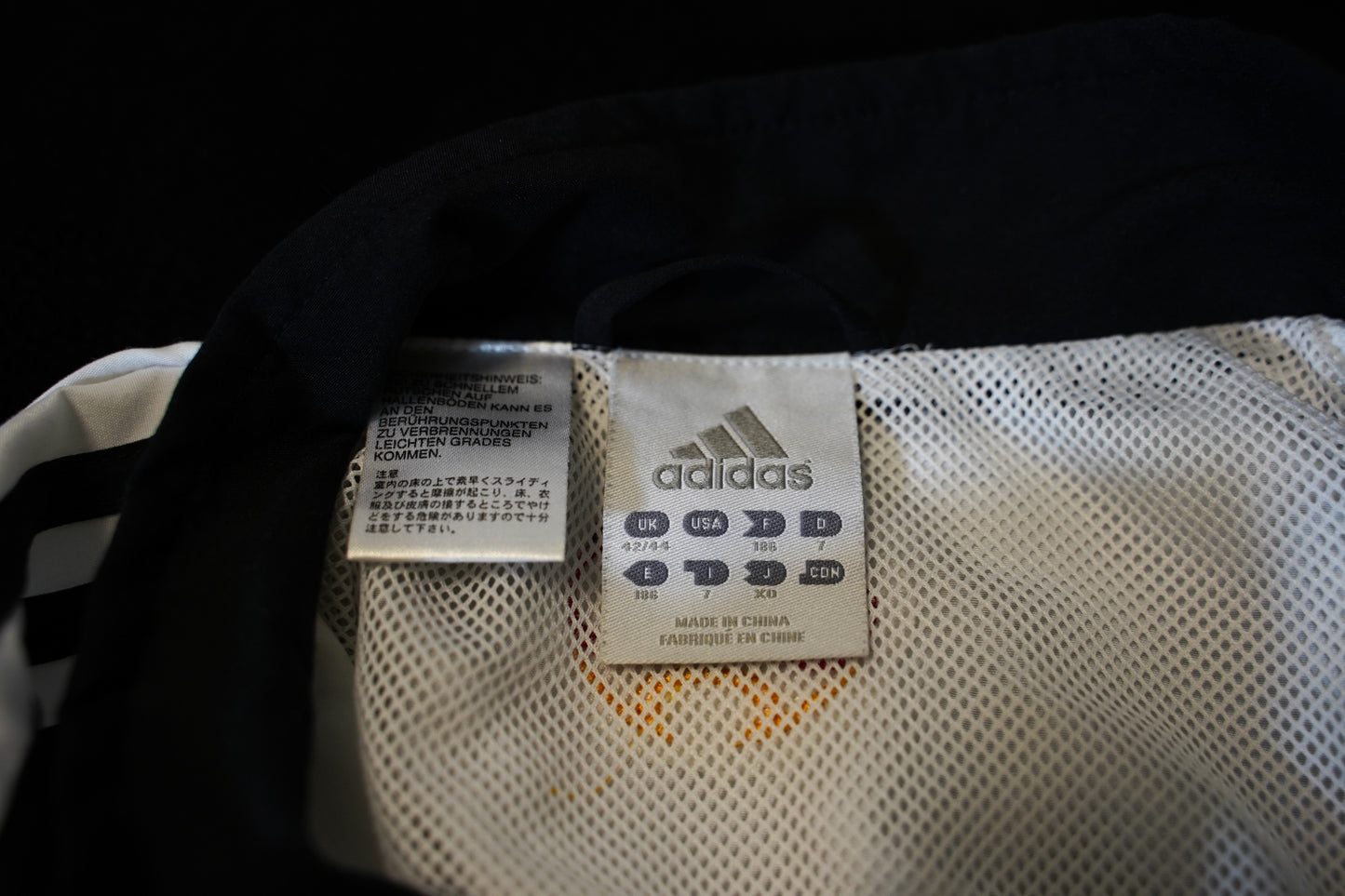 2006 2007 Training Jacket – White Zip-Up Sweatshirt Adidas Long Sleeve – 069373