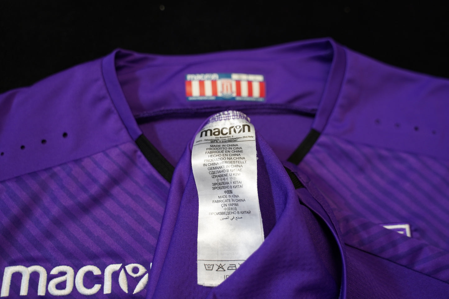 2018 2019 Stoke City Goalkeeper #1 Butland Macron L Purple