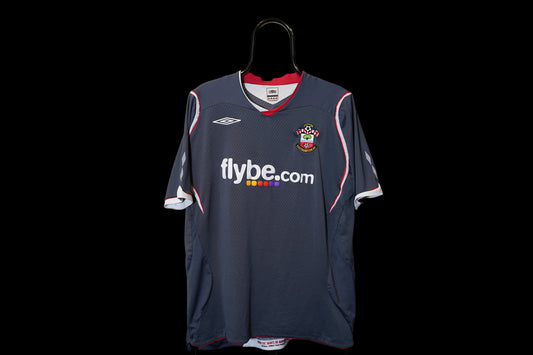 2008 2009 Away Southampton #4 Saganowski Football Shirt Umbro XL