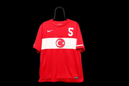 2010-2011 Turkey #5 Emre National Team Home Nike L men 373853-614