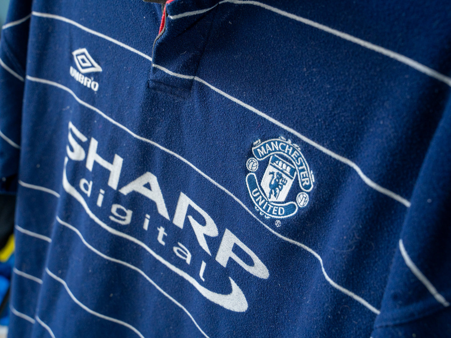 1999-00 Manchester United Away Shirt Beckham #7 - (XL) (78/1/6/9)