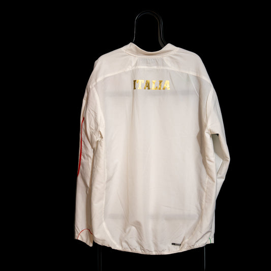 2010-2011 Italy Training National Team Long Sleeve Puma White Jacket Sweatshirt XL