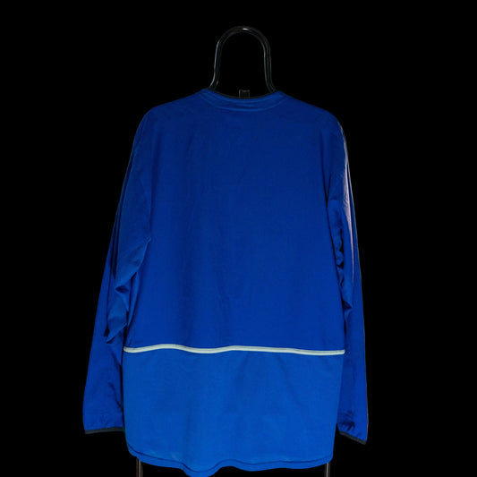 Manchester United 2002-03 Long Sleeve Third Blue Shirt Original Football Jersey XL