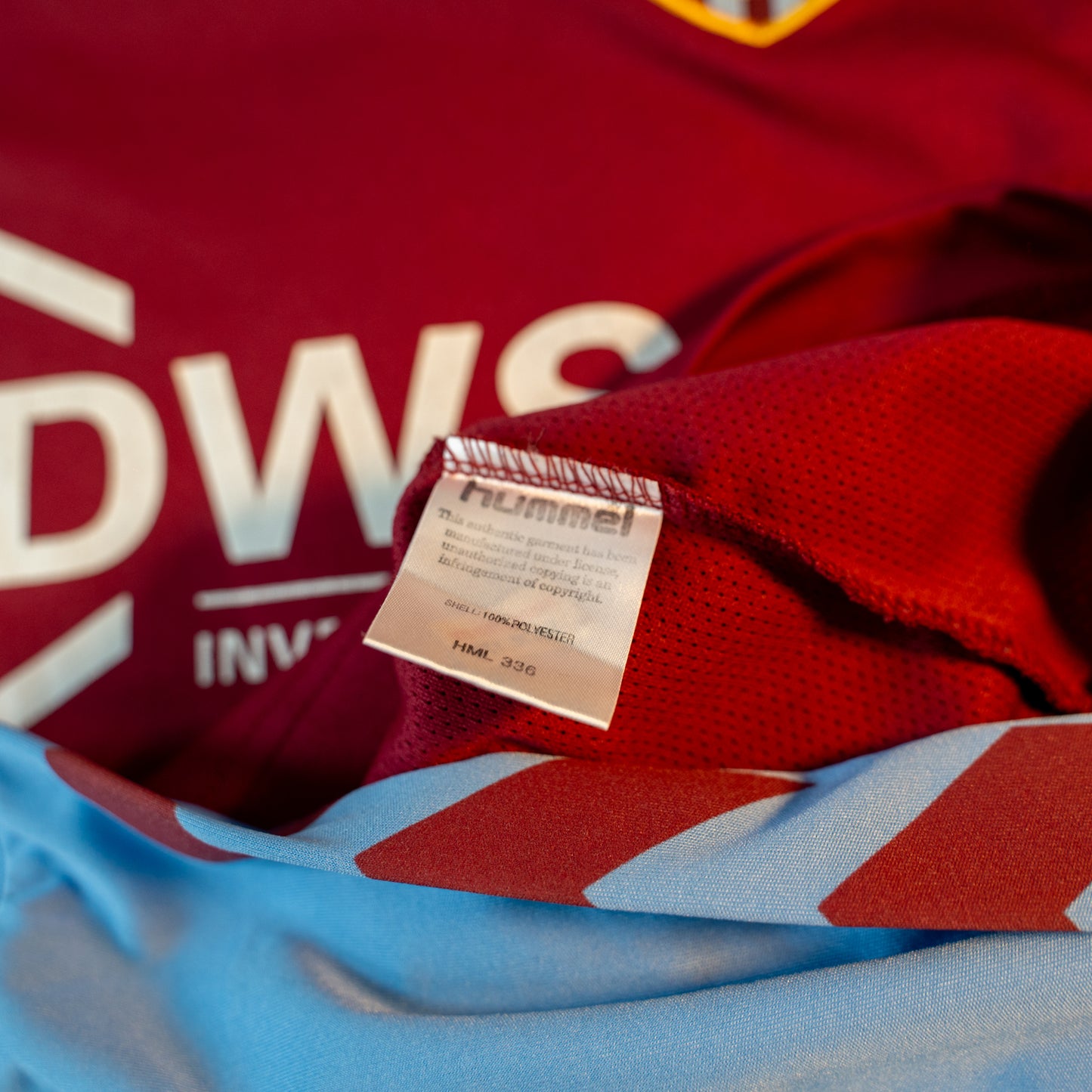 Aston Villa 2004 2005 #20 Drobny Long Sleeve Football Shirt 46/48 hummel