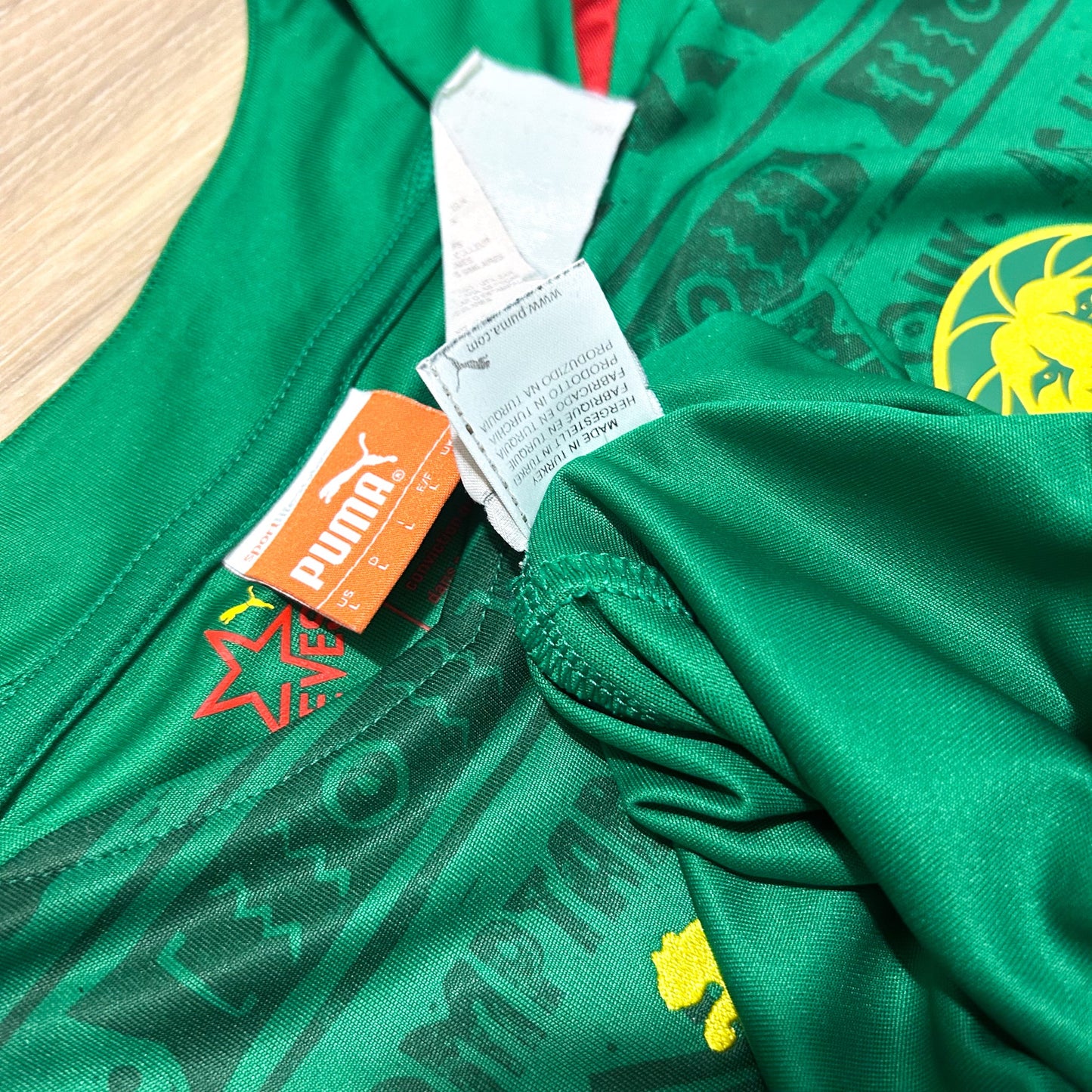 2014-2015 Cameroon #9 Eto'o Football Shirt Home Puma L Men 744553