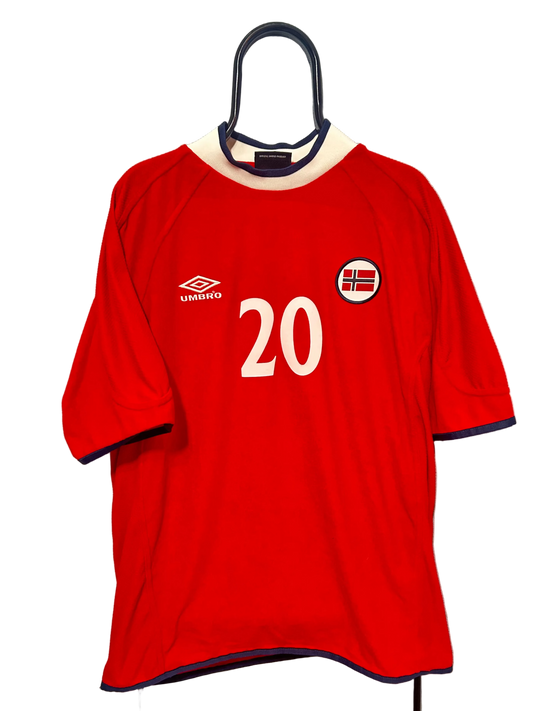 2000-2001 Norway #20 Solskjær Football Shirt Home umbro 2XL