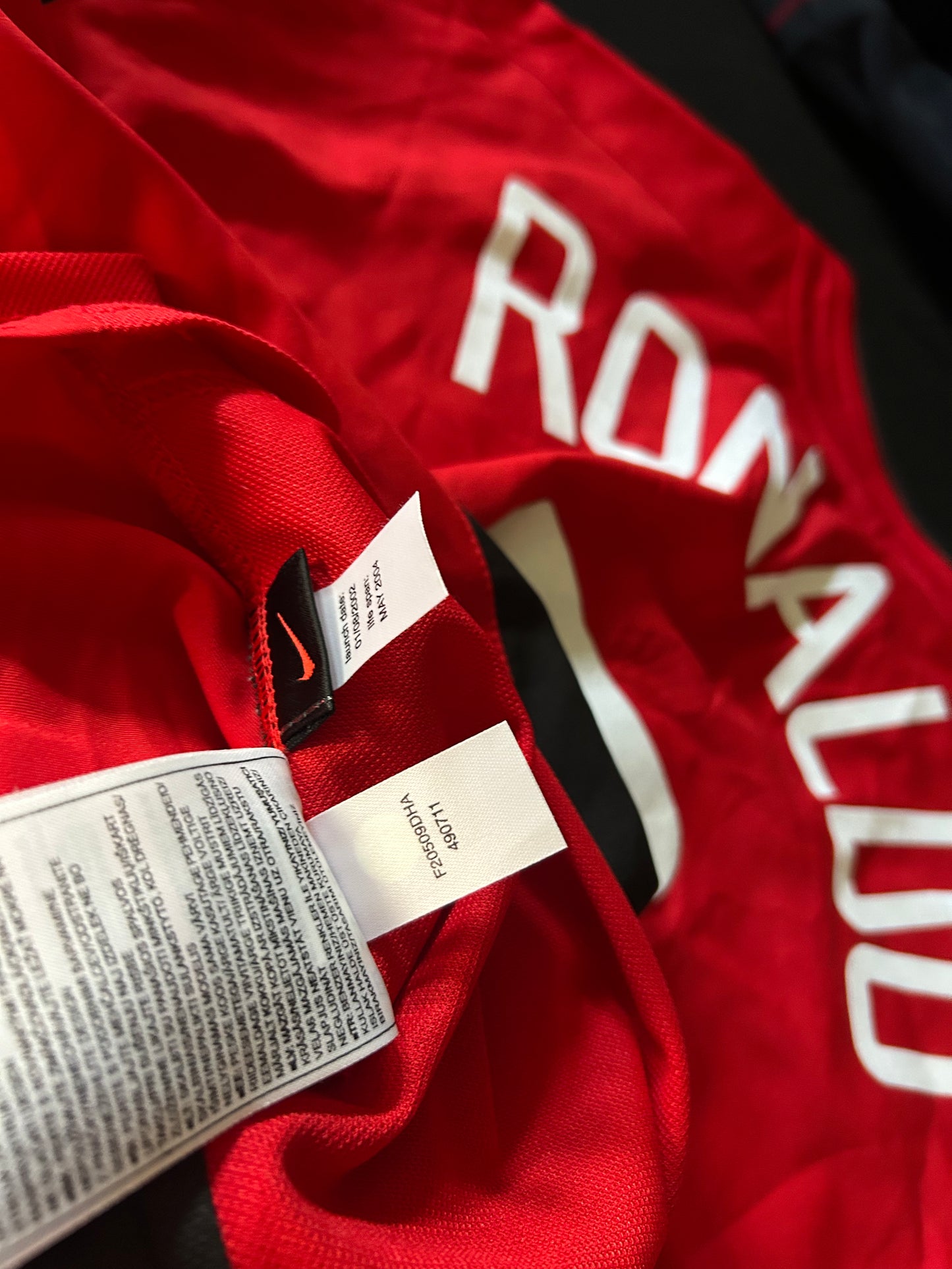 Koszulka piłkarska Manchester United 2003-2004 #7 Ronaldo z długim rękawem XL dla chłopców