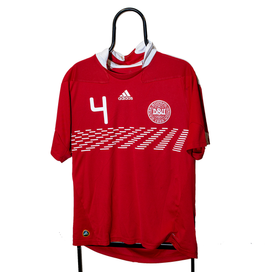 Denmark 2010 2011 National team #4 Agger Adidas M men P47099