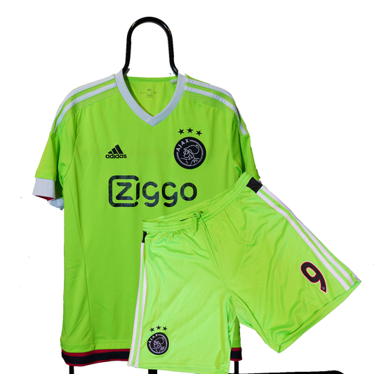 2015 2016 Ajax Amsterdam #9 Milik Football Away shirt + short FULL KIT M S08206