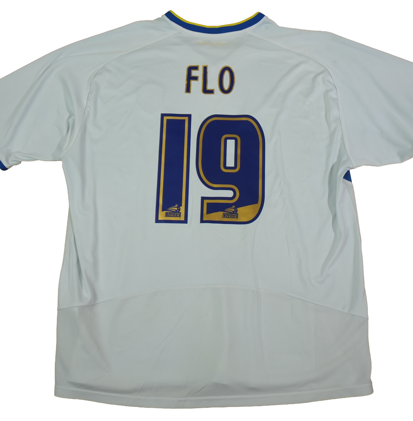 Leeds United 2007-2008 #19 Flo XL Home Football Shirt