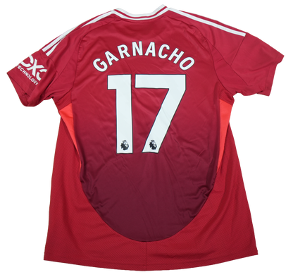 Manchester United 2024-2025 #17 Garnacho XL Home Football Shirt