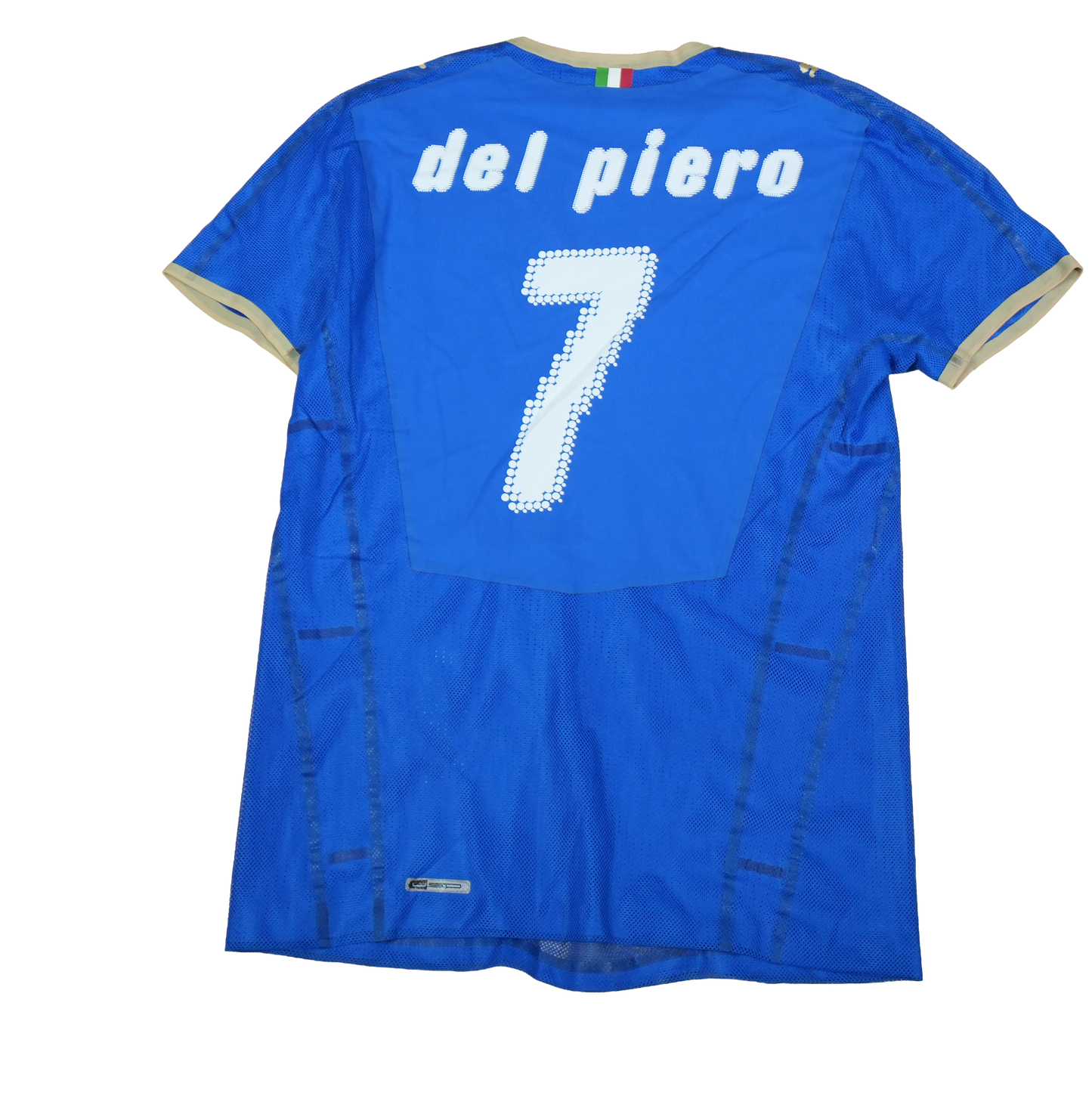 Italy 2007-2008 #7 Del Piero M Home Football Shirt Player Issue