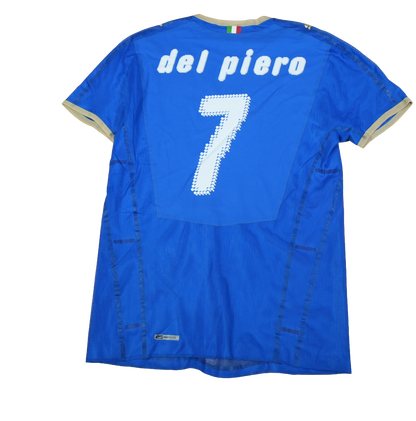 Italy 2007-2008 #7 Del Piero M Home Football Shirt Player Issue