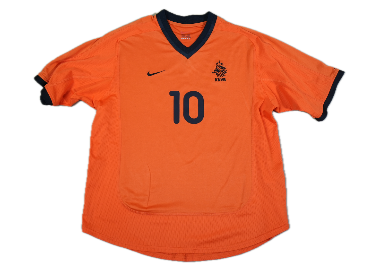 Netherlands 2000-2001 #10 Bergkamp L Home Football Shirt