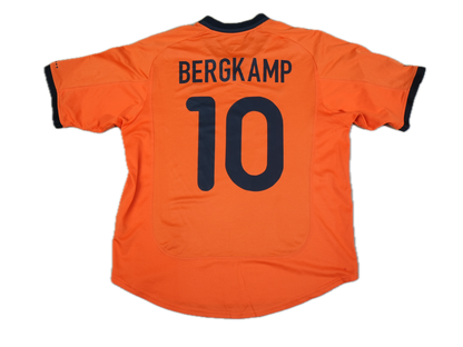 Netherlands 2000-2001 #10 Bergkamp L Home Football Shirt