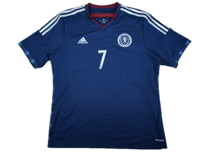 Scotland 2011-2012 #7 D. Fletcher XL Away Football Shirt