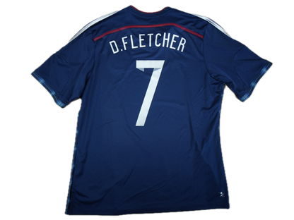 Scotland 2011-2012 #7 D. Fletcher XL Away Football Shirt