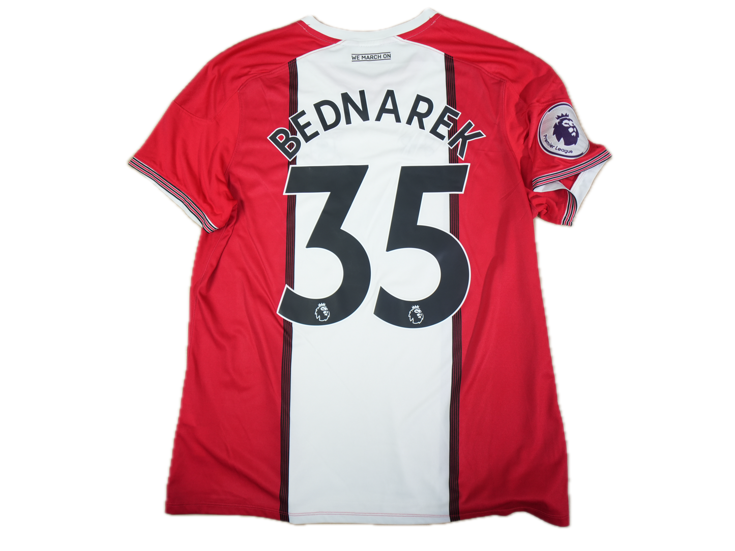 Southampton 2017-2018 #35 Bednarek XL Home Football Shirt