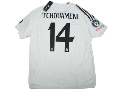 Real Madrid 2024-2025 #14 Tchouameni XL Home Football Shirt BNWT