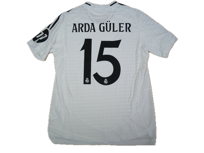 Real Madrid 2024-2025 #15 Arda Guler L Home Football Shirt BNWT