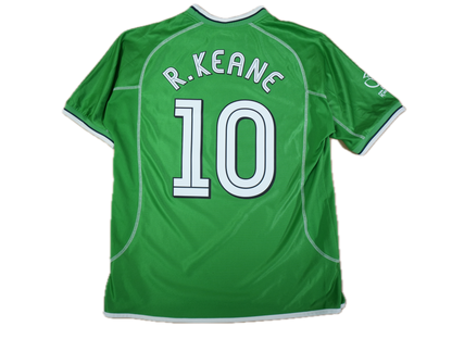 Ireland 2002-2003 #10 R. Keane L Home Football Shirt