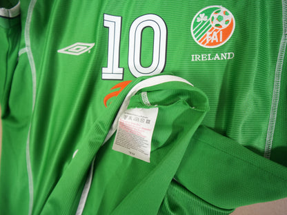 Ireland 2002-2003 #10 R. Keane L Home Football Shirt