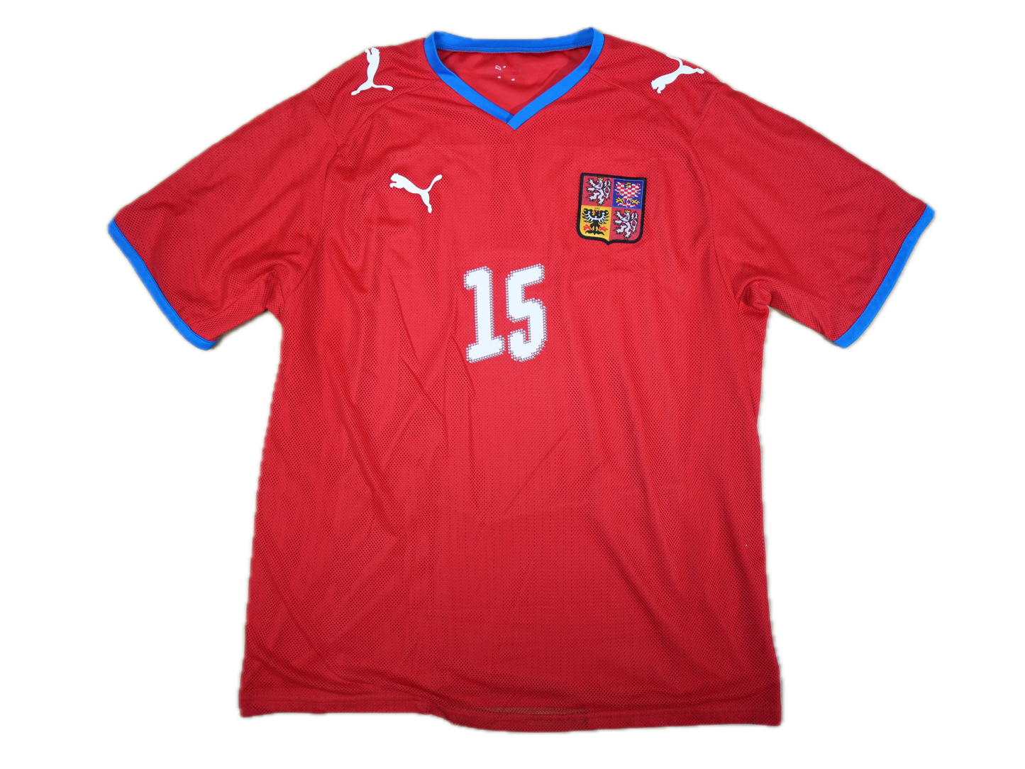Czech Republic 2012-2013 #15 Baros L Home Football Shirt