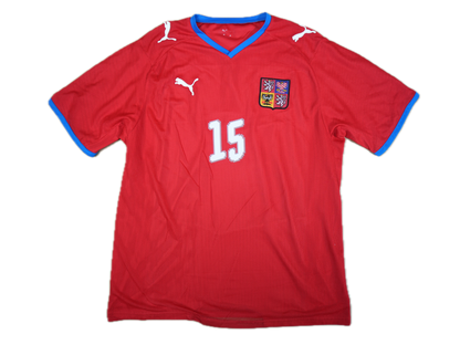 Czech Republic 2012-2013 #15 Baros L Home Football Shirt