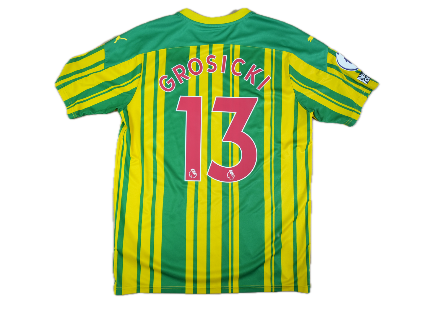 West Bromwich Albion 2020-2021 #13 Grosicki L Away Football Shirt