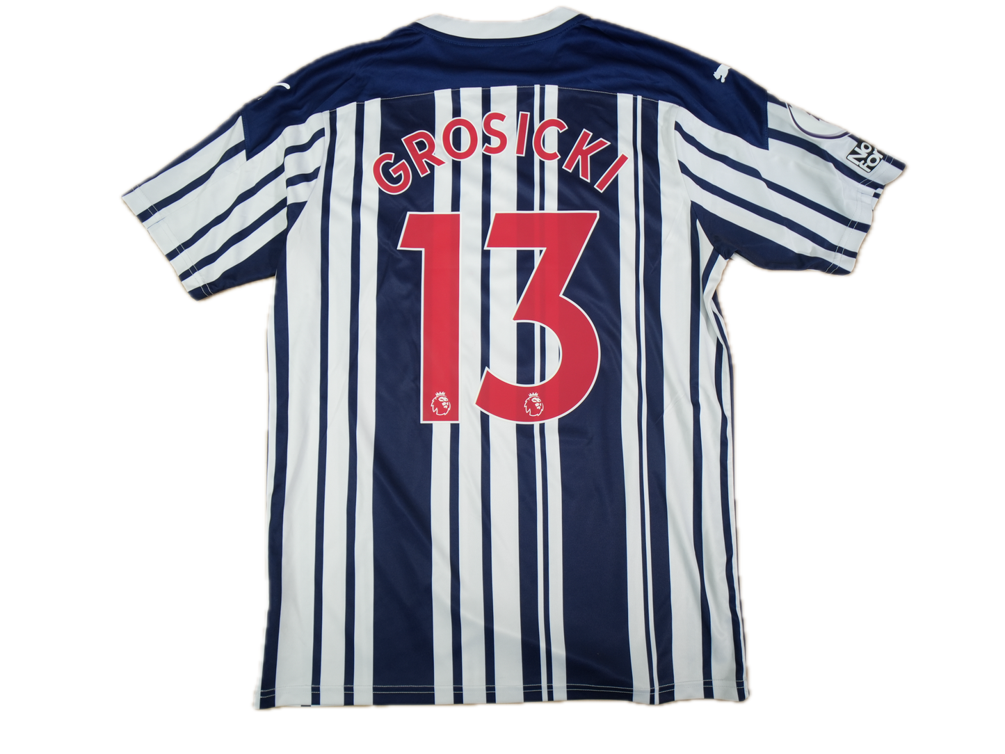 West Bromwich Albion 2020-2021 #13 Grosicki L Home Football Shirt