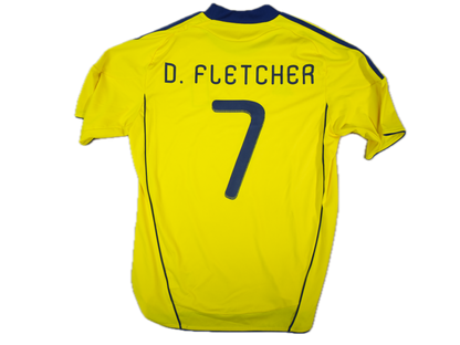Scotland 2011-2012 #7 D. Fletcher L Away Football Shirt