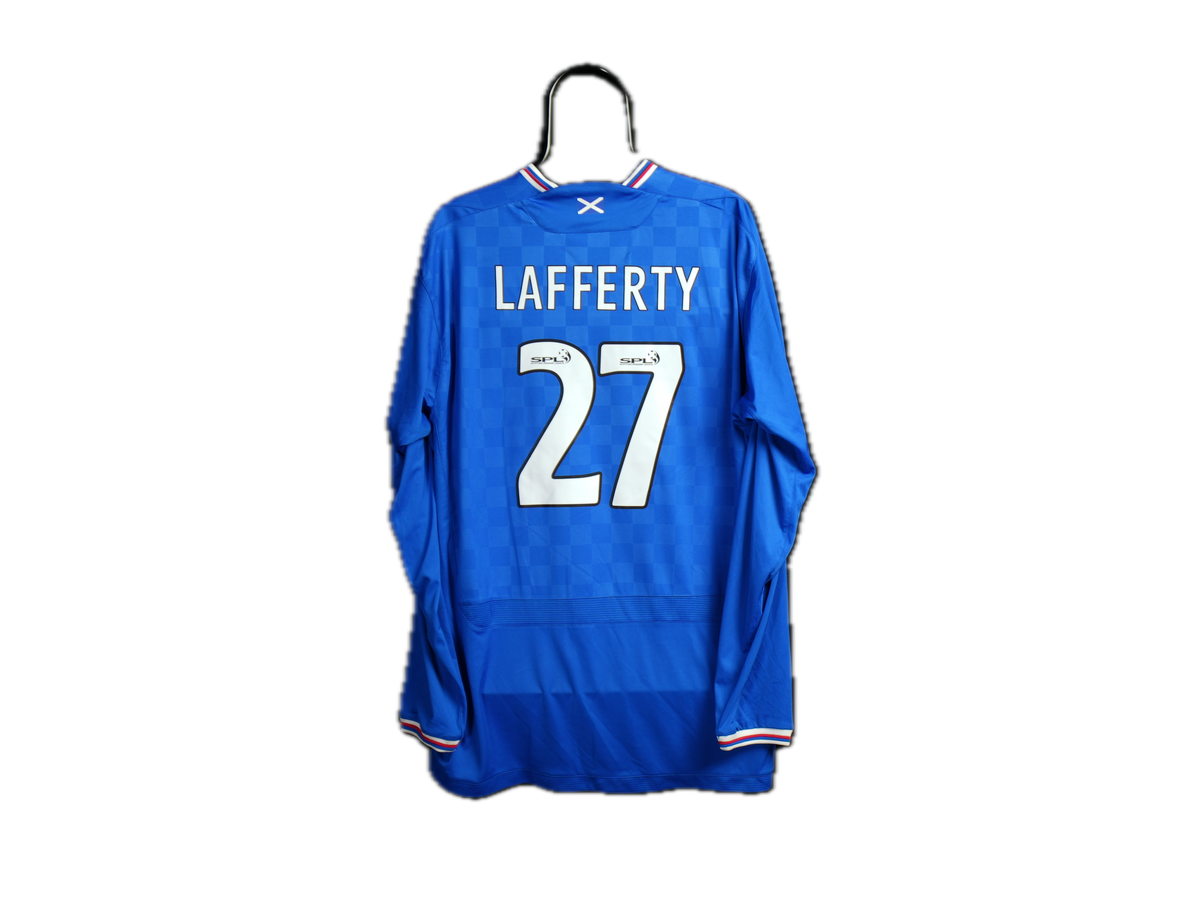 Rangers 2009-2010 #27 Lafferty XXL Home Football Shirt