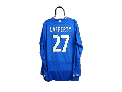 Rangers 2009-2010 #27 Lafferty XXL Home Football Shirt