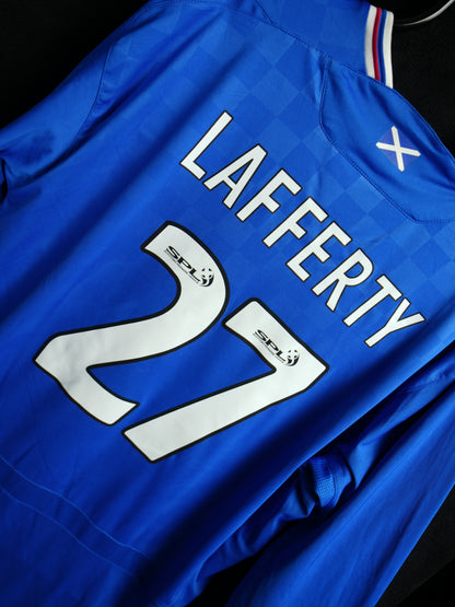 Rangers 2009-2010 #27 Lafferty XXL Home Football Shirt
