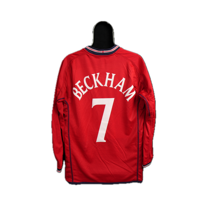 England 2002-2003 #7 Beckham M Away Football Shirt