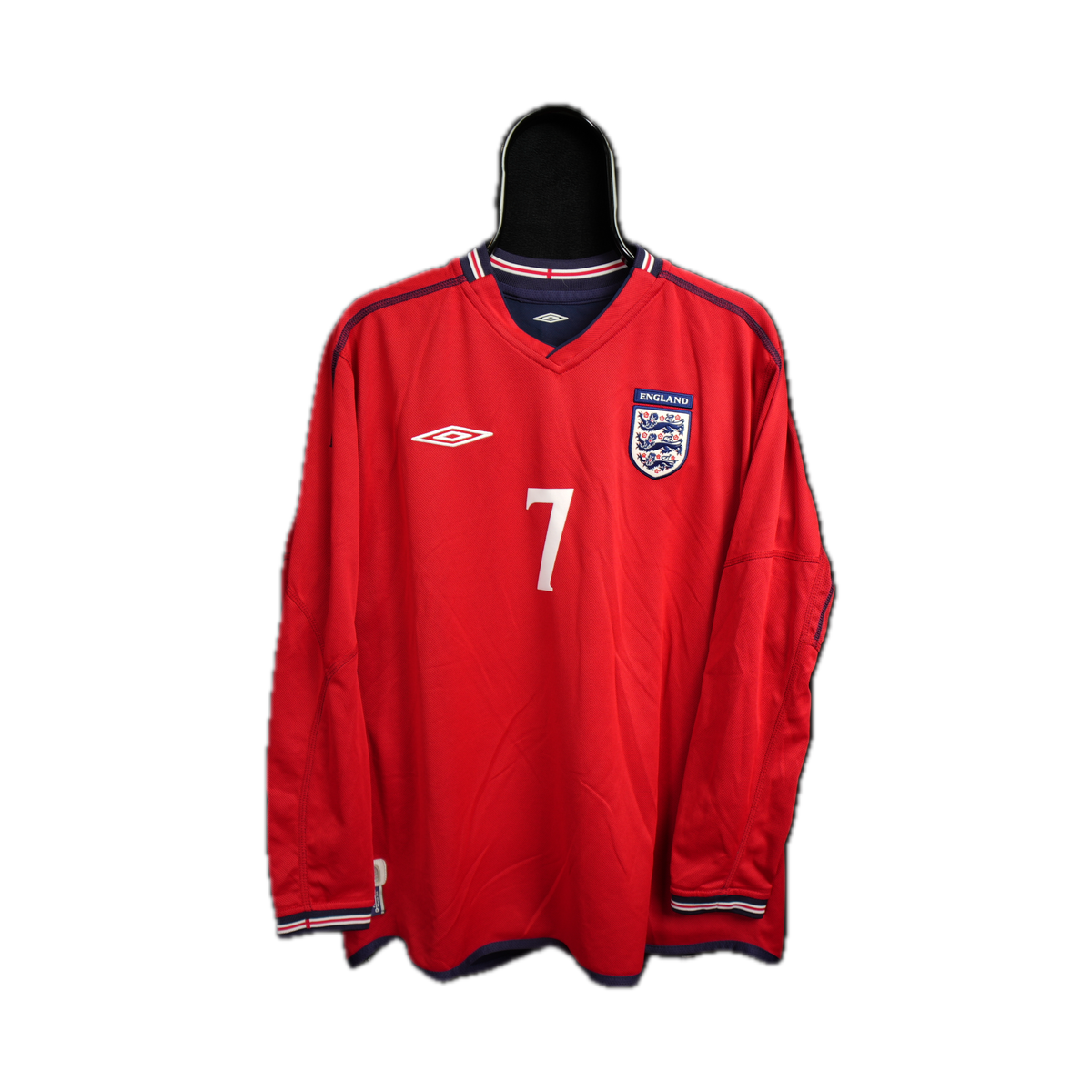 England 2002-2003 #7 Beckham M Away Football Shirt
