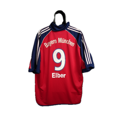 Bayern Munich 2000-2001 #9 Elber XXL Home Football Shirt