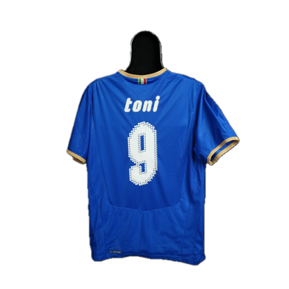 Italy 2008-2009 #9 Toni M Home Football Shirt