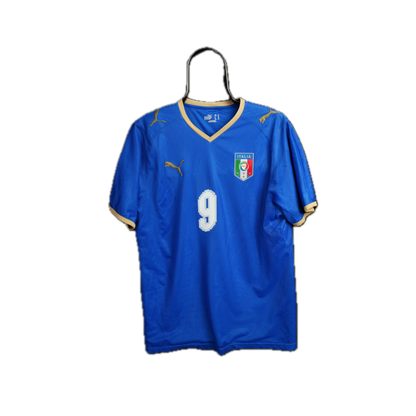 Italy 2008-2009 #9 Toni M Home Football Shirt