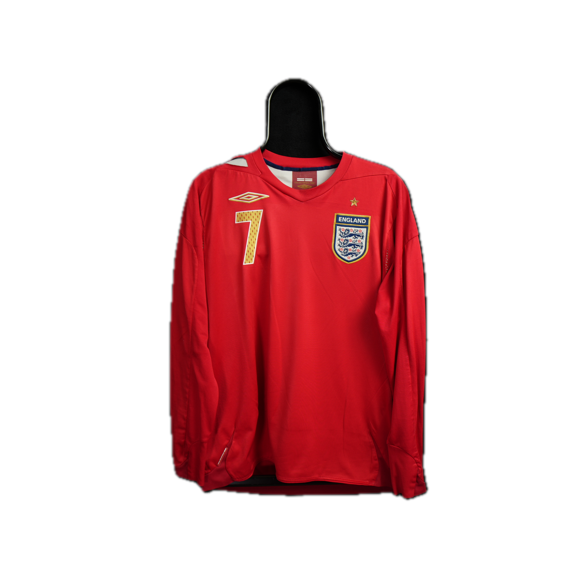 England 2006-2007 #7 Beckham L Away Football Shirt