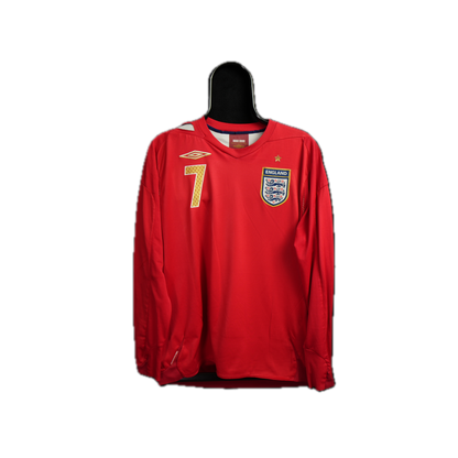 England 2006-2007 #7 Beckham L Away Football Shirt