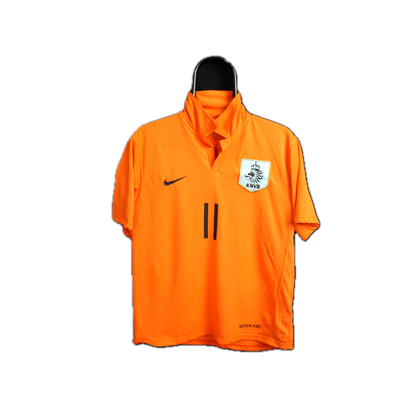 Netherlands 2006-2007 #11 Robben M Home Football Shirt