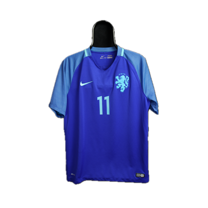 Netherlands 2016-2017 #11 Robben L Away Football Shirt