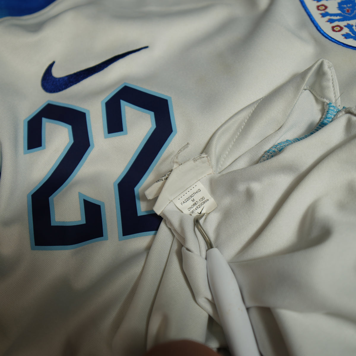 England 2022-2023 #22 Bellingham M Home Football Shirt