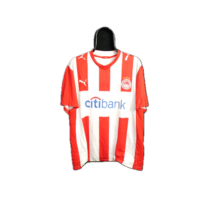 Olympiacos Piraeus 2009-2010 #15 Raul Bravo L Home Football Shirt