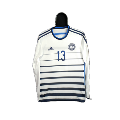 Denmark 2014-2015 #13 Hansen 6 (player issue) Away Football Shirt